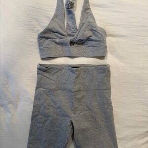 Forever 21 Gray Bike Shorts Set